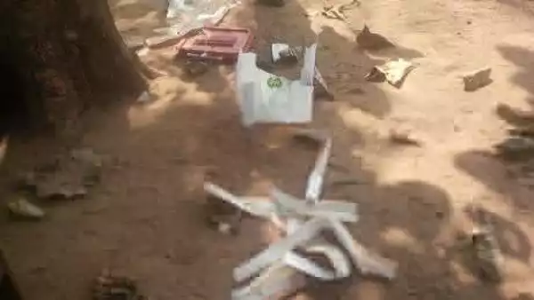 BREAKING: Ondo election: Violence rocks Owo as hoodlums snatch ballot box (PHOTO)